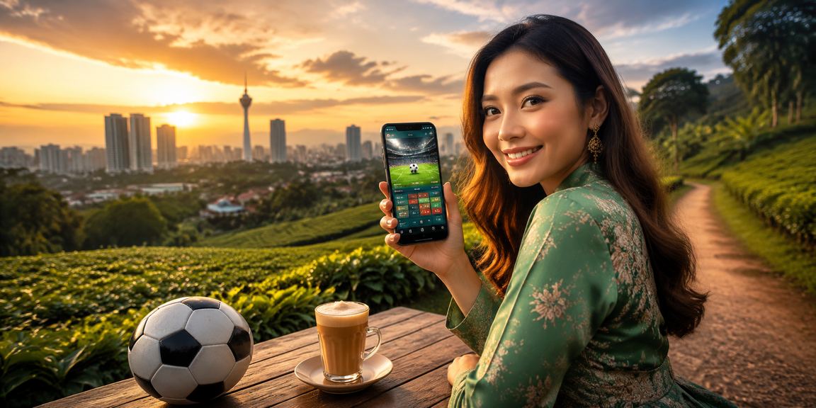 Peminat bola sepak Kedah melakukan pertaruhan di platform dalam talian