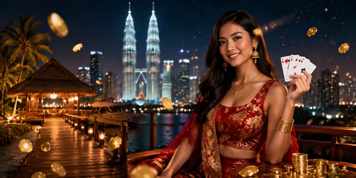 Pemain baccarat menikmati permainan kad di Kuala Lumpur secara dalam talian