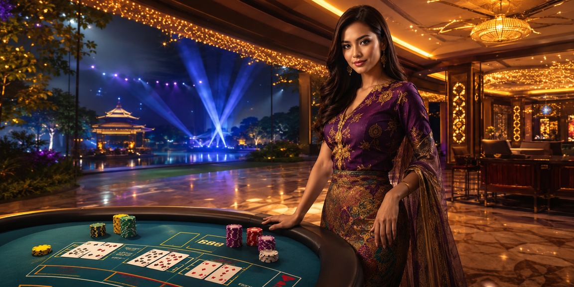 Pemain berhias menikmati permainan baccarat di Malaysia